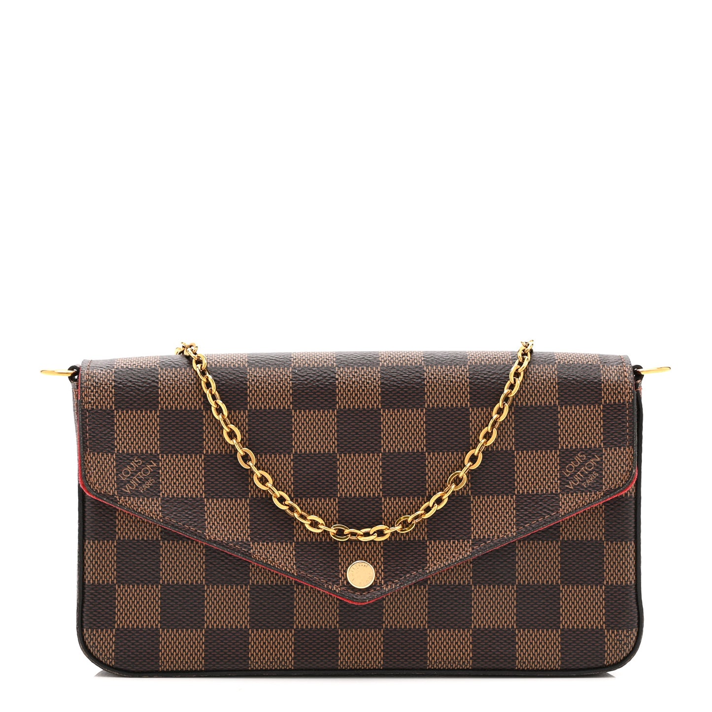 Damier Ebene Pochette Felicie Chain Wallet