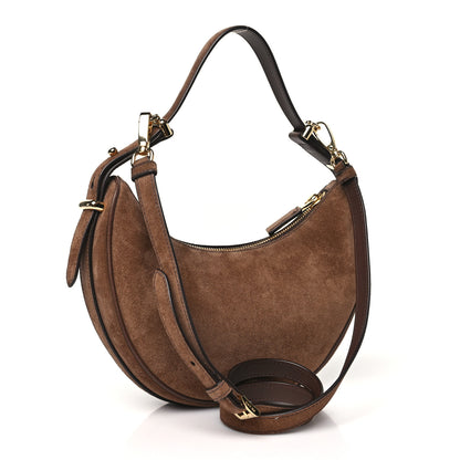 Prada Scamosciato Arque Shoulder Bag Cacao 3 of 9