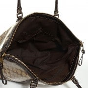 Gucci Crystal Monogram Calfskin Large Business Tote Brown 5 of 18