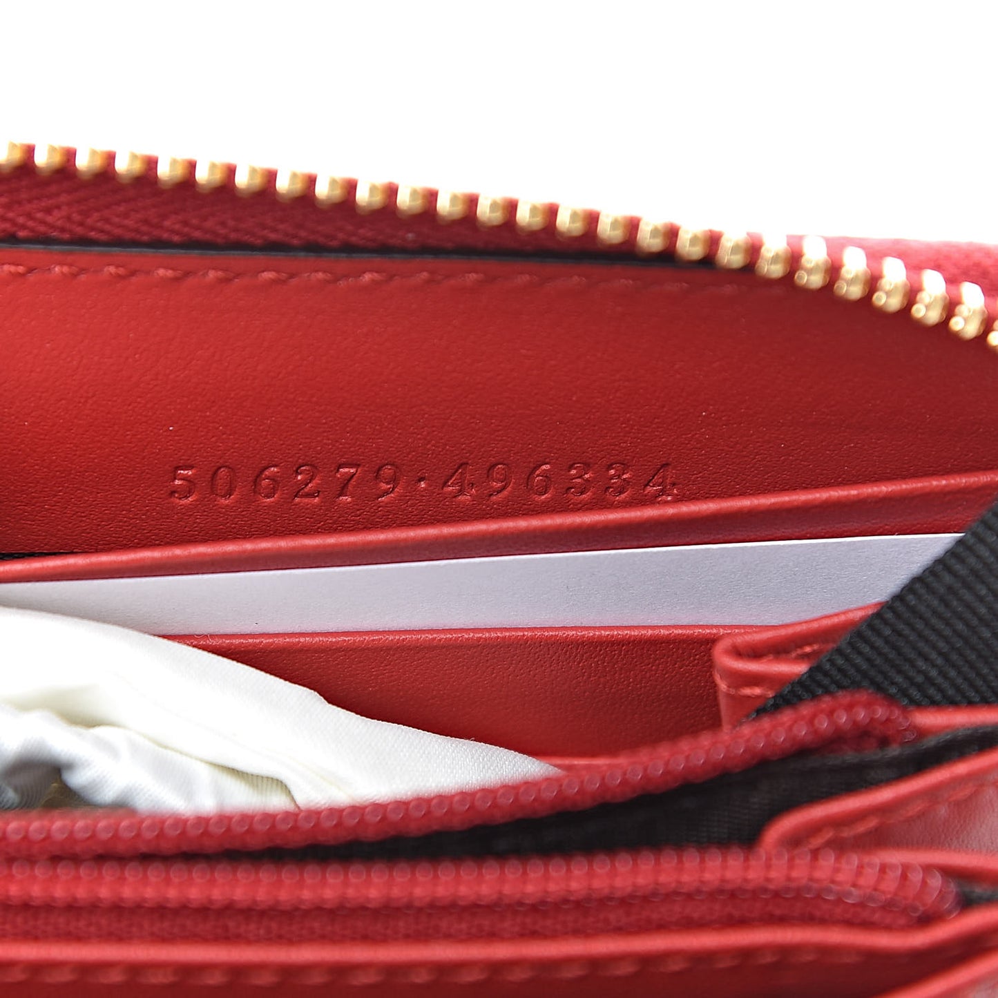 GG Supreme Monogram Bosco Patch Zip Around Wallet Beige Malva Hibiscus Red