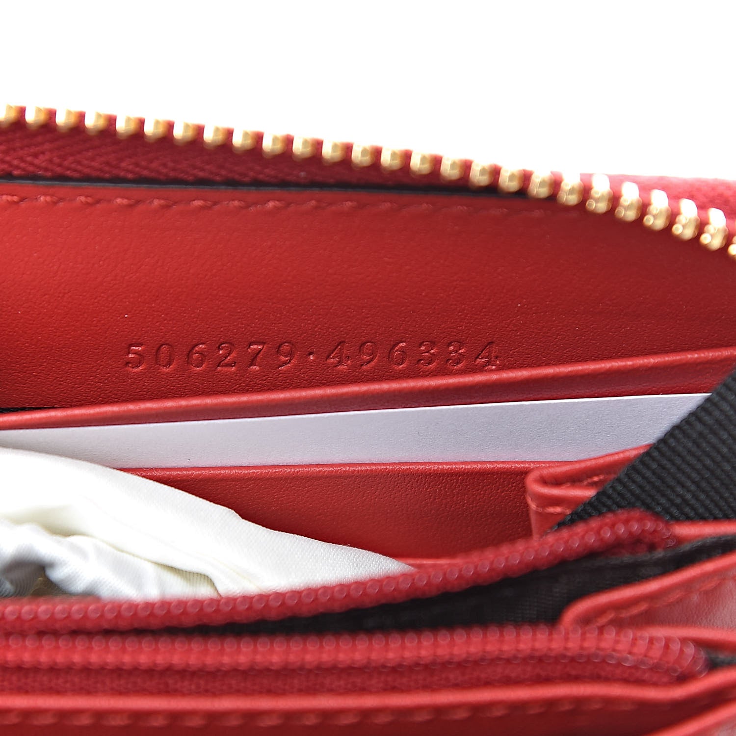 Gucci GG Supreme Monogram Bosco Patch Zip Around Wallet Beige Malva Hibiscus Red 7 of 7