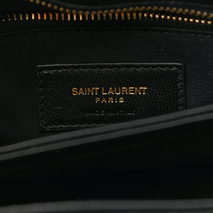 Saint Laurent Velvet Y Quilted Monogram Toy Loulou Chain Satchel French Black 7 of 12