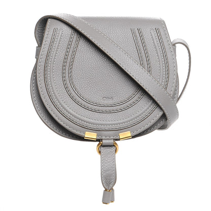Chloe Calfskin Mini Marcie Round Crossbody Bag Cashmere Grey 1 of 8