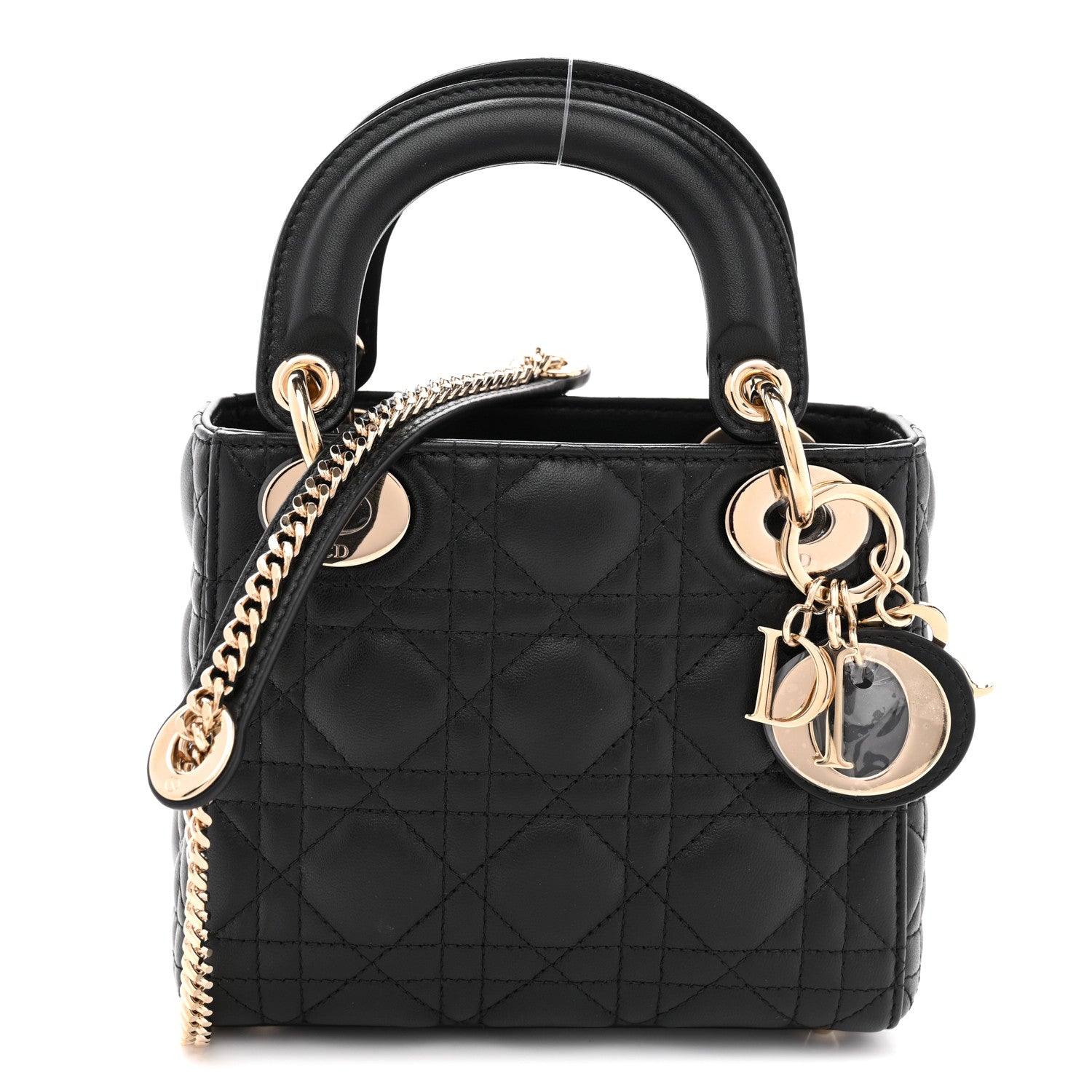 Christian Dior Lambskin Cannage Mini Lady Dior Black 1 of 13