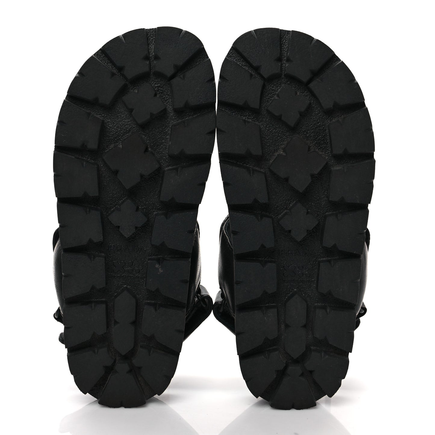 Nappa Logo Quilted 20mm Sport Sandals 35 Black