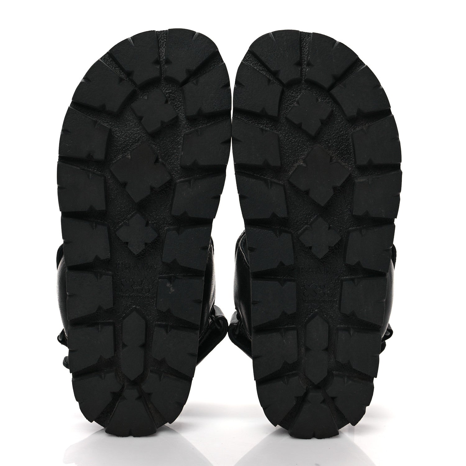Prada Nappa Logo Quilted 20mm Sport Sandals 35 Black 5 of 9