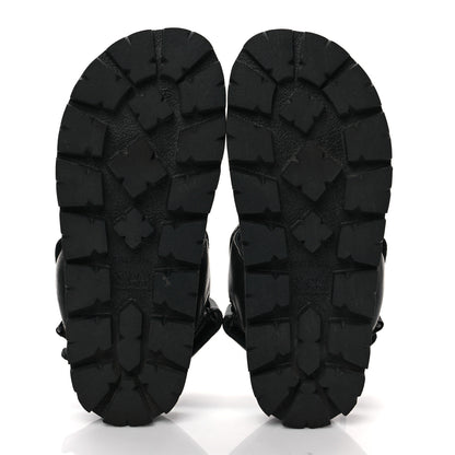 Prada Nappa Logo Quilted 20mm Sport Sandals 35 Black 5 of 9