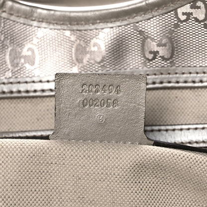 Gucci Imprime Monogram Medium Joy Shoulder Bag Silver 6 of 12