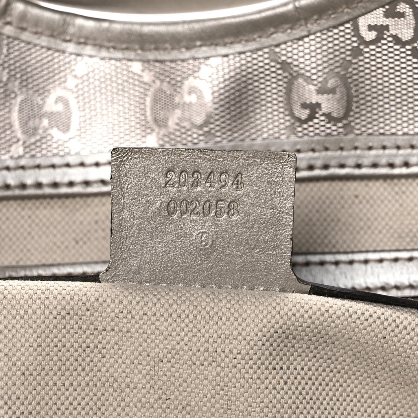 Imprime Monogram Medium Joy Shoulder Bag Silver