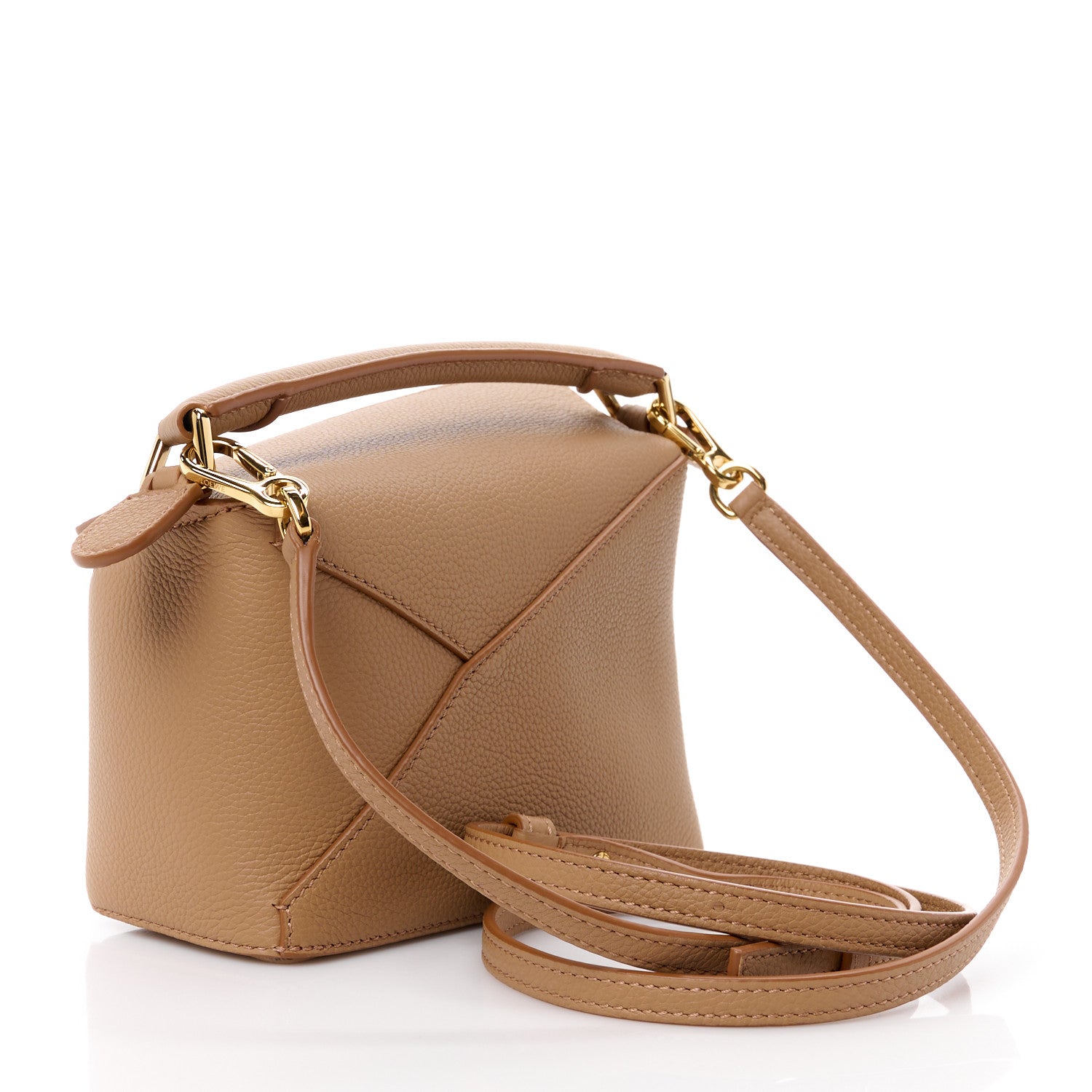 Loewe Calfskin Mini Puzzle Edge Bag Toffee 3 of 12