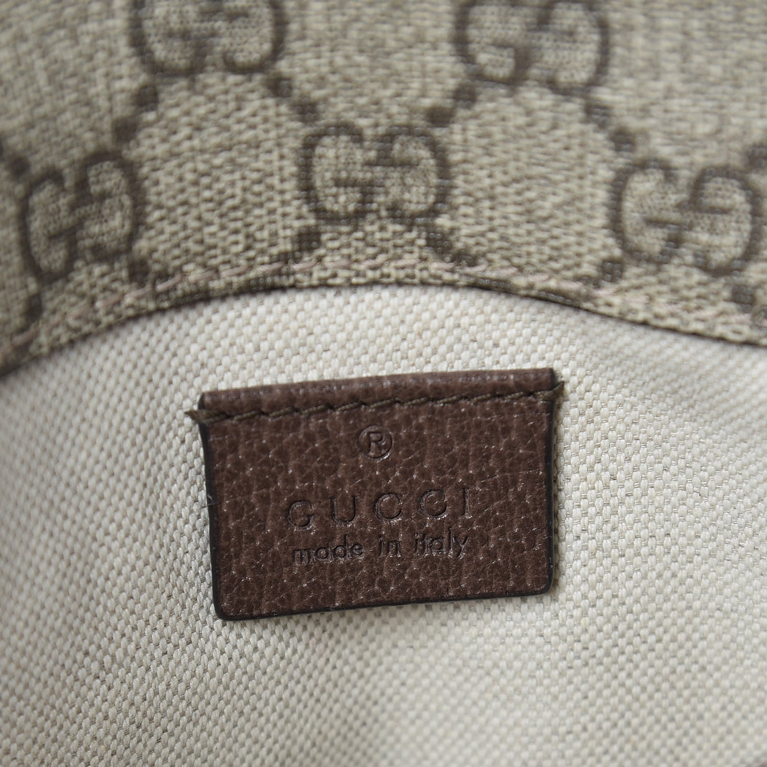 Gucci GG Supreme Monogram Neo Vintage Web Belt Bag Brown 6 of 9