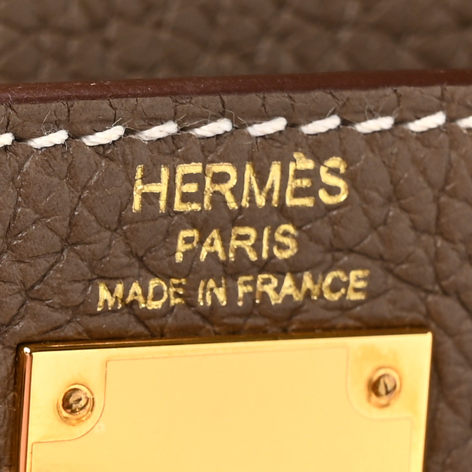 Hermes Taurillon Clemence Kelly Ado Backpack Etoupe 6 of 11