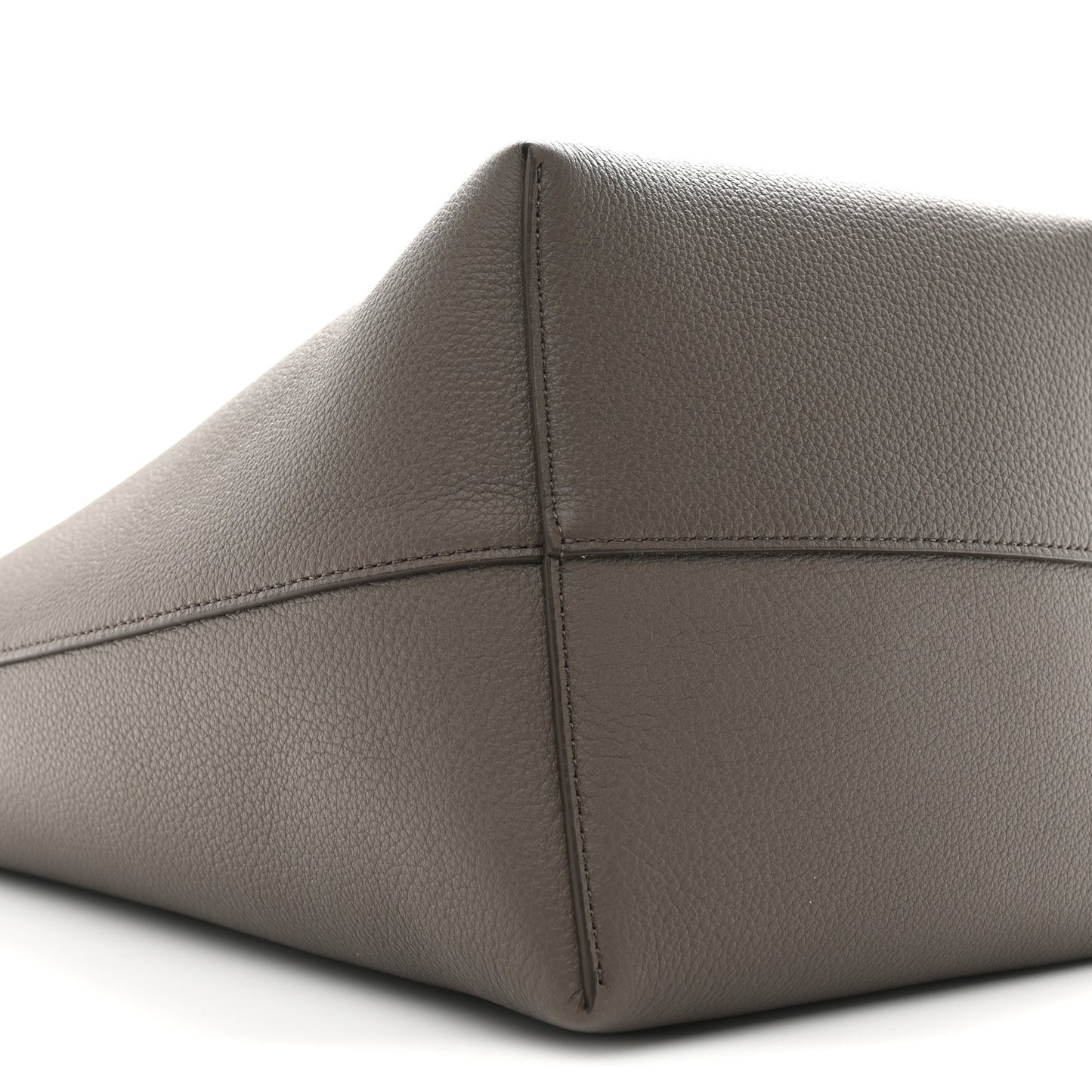 Grained Calfskin Medium N/S Park Tote Taupe