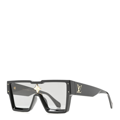 Louis Vuitton Acetate Swarovski Crystal Cyclone Sunglasses Z1578E Black 1 of 16