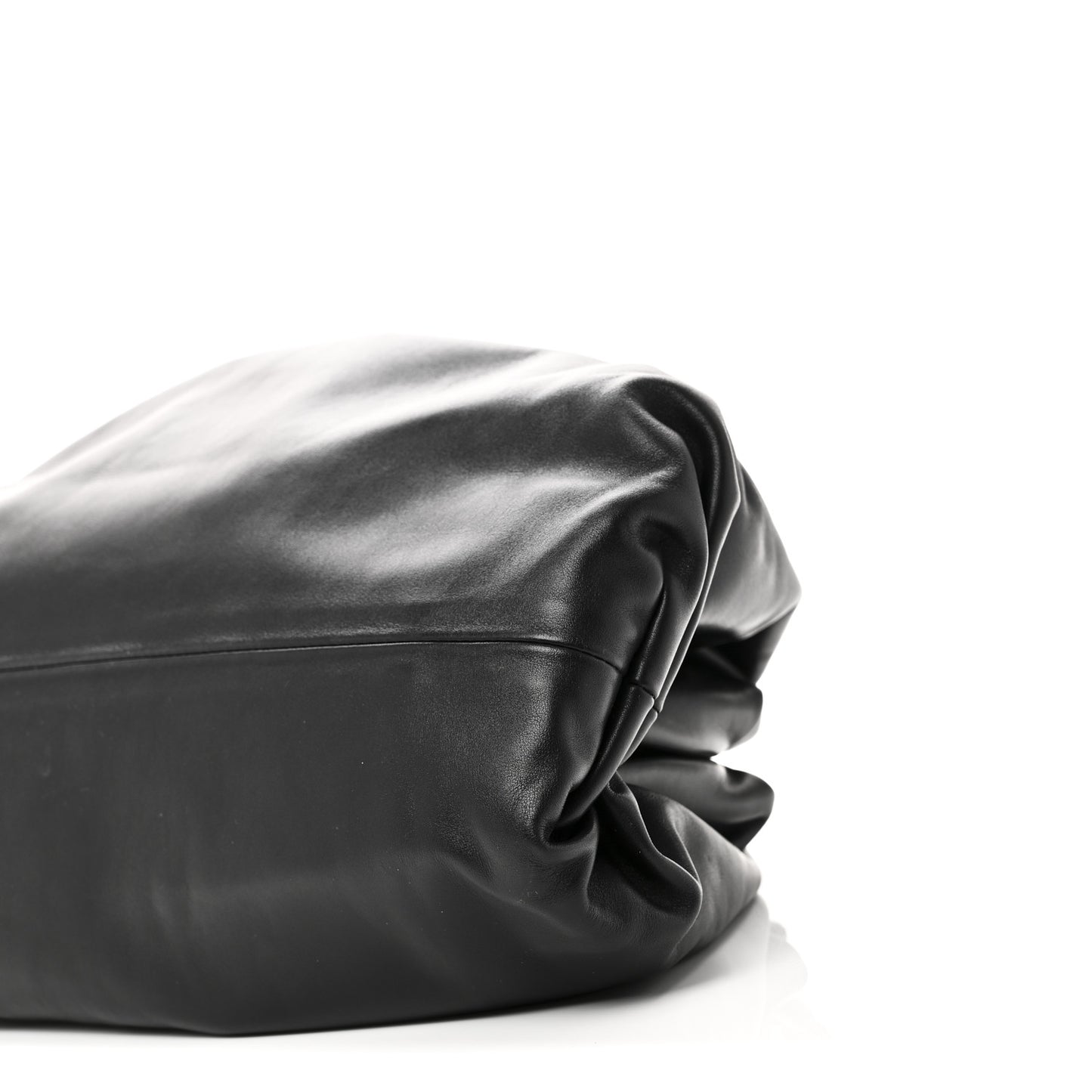 Smooth Butter Calf The Pouch Oversized Clutch Black
