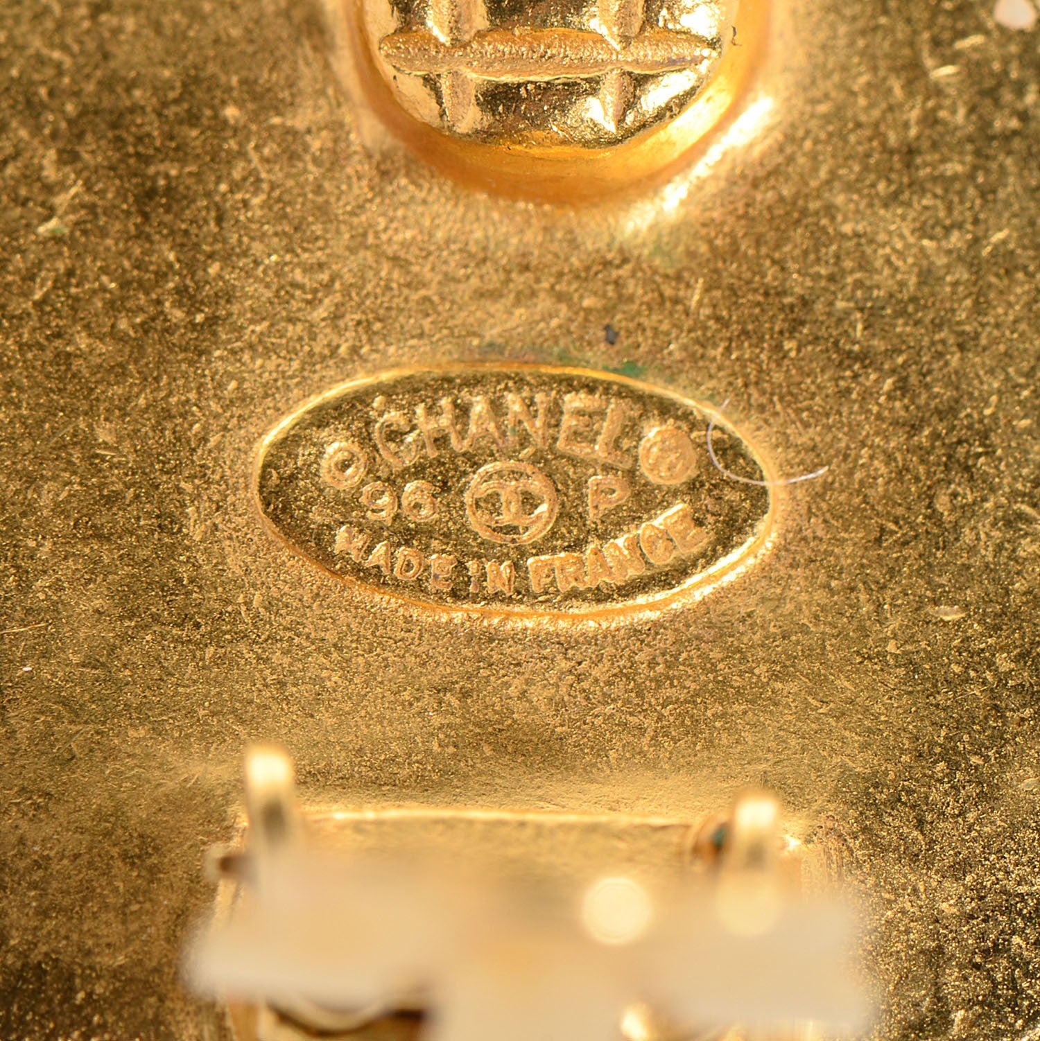 Chanel CC Clip On Earrings Gold 4 of 4
