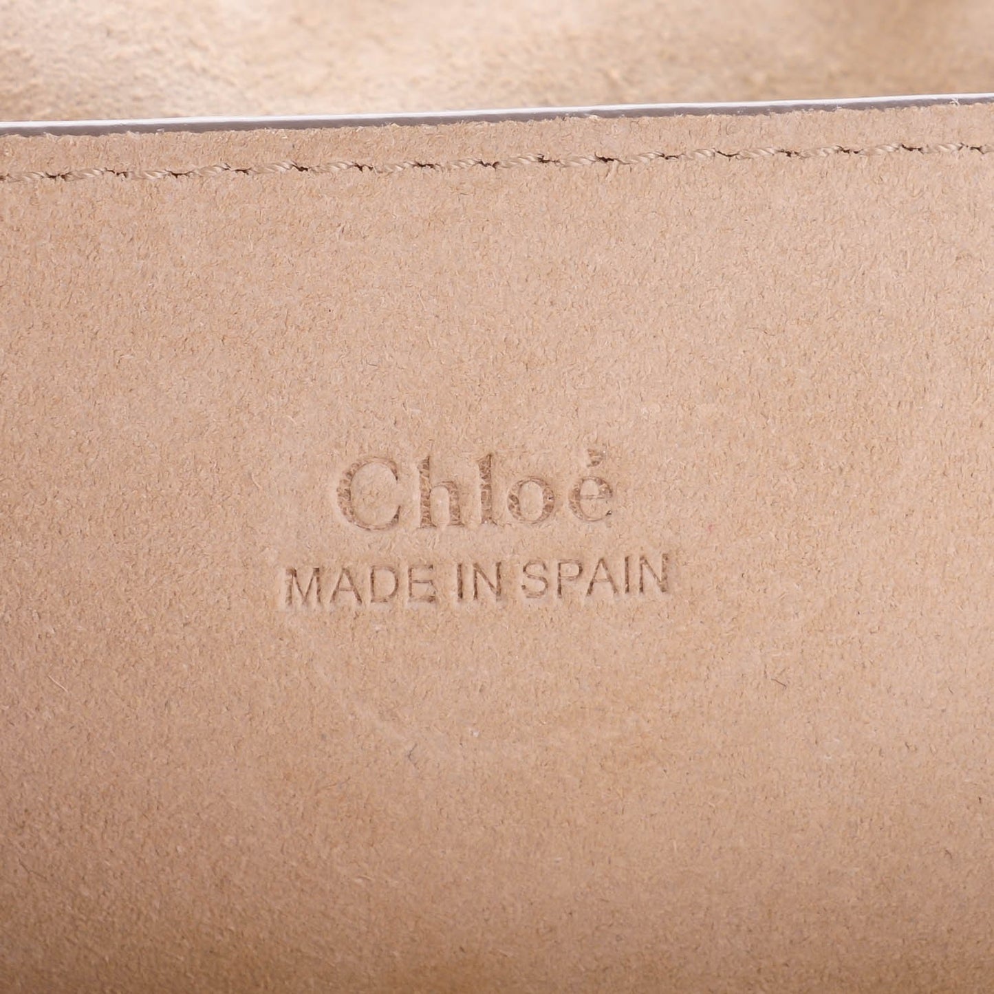 Suede Calfskin Small Faye Shoulder Bag Motty Grey