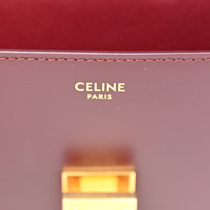 Celine Box Calfskin Teen Classic Box Flap Bag Burgundy 7 of 12