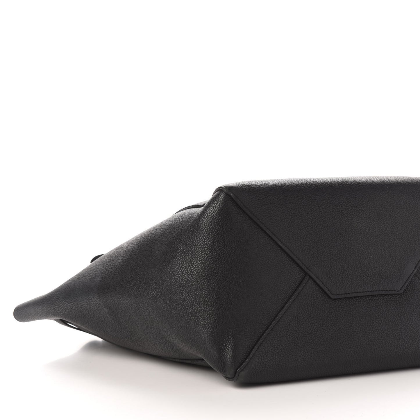 Soft Grained Calfskin Small Belt Cabas Phantom Black