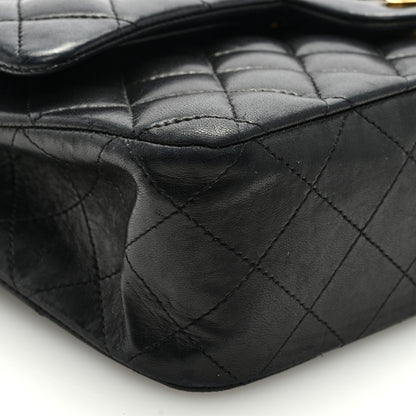 Chanel Lambskin Quilted Medium Double Flap Black 8 of 9