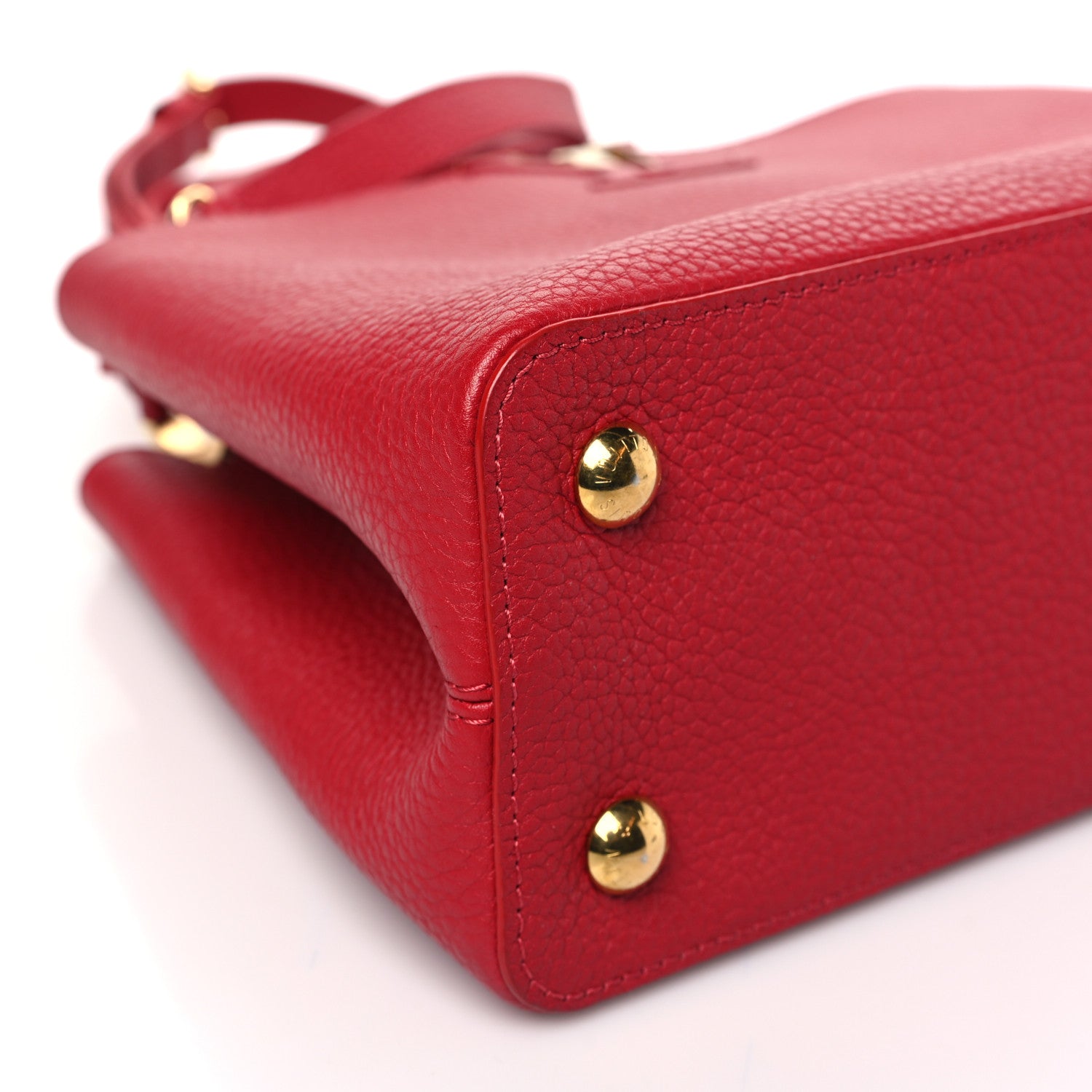 Louis Vuitton Taurillon Capucines PM Rubis 8 of 9
