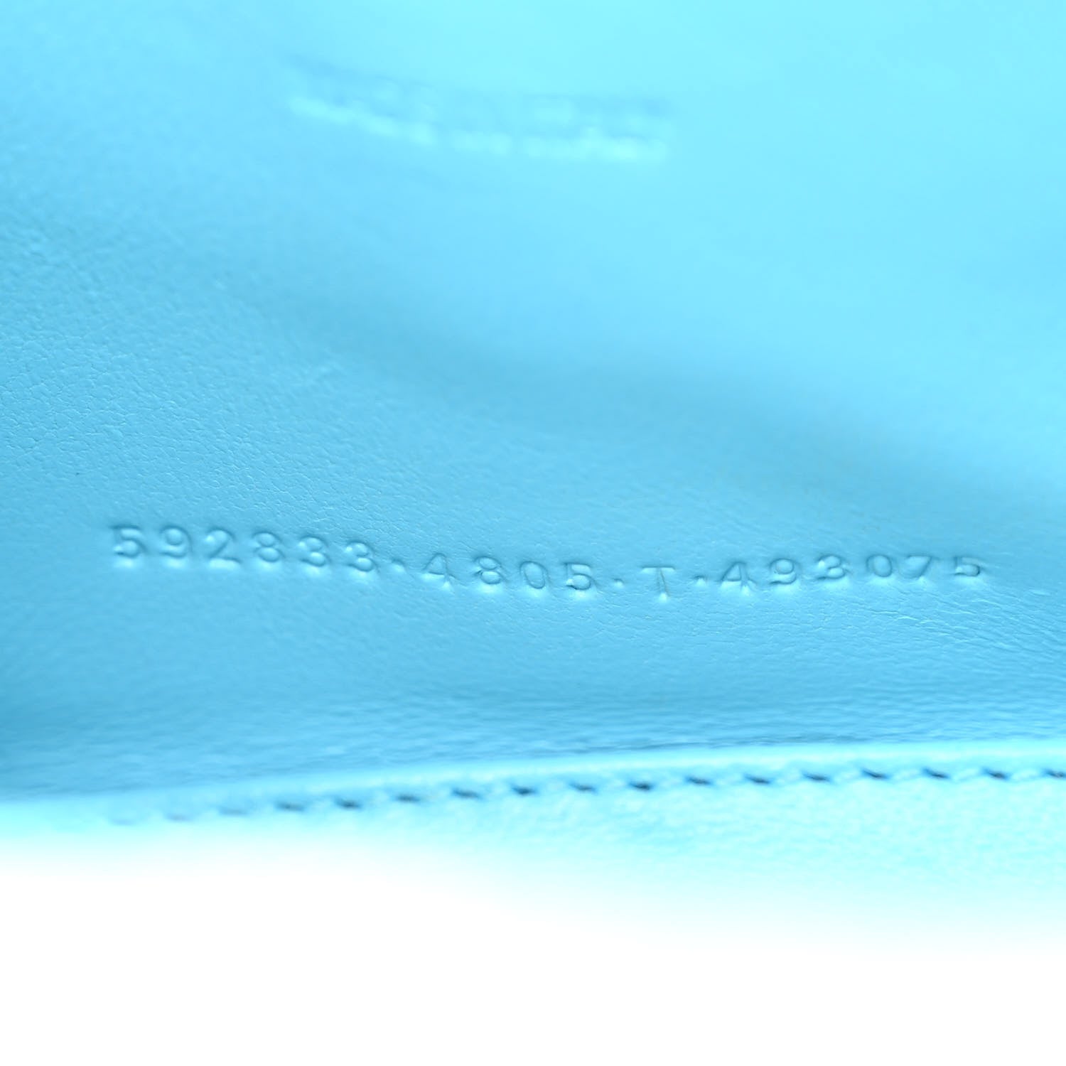 Balenciaga Shiny Calfskin Crocodile Embossed Hourglass Top Handle Bag XS Bright Bleu 8 of 12