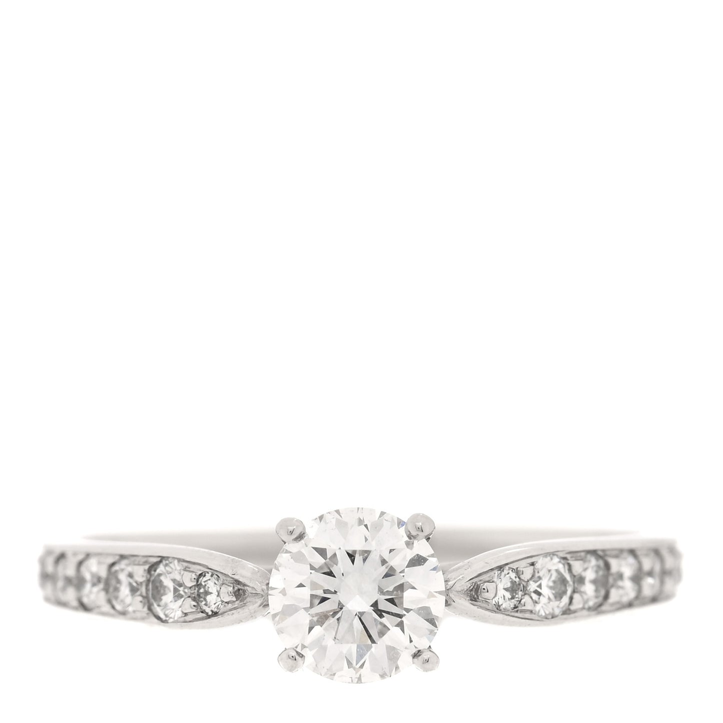 Platinum Diamond .40ct Round Brilliant Harmony Engagement Ring 47 4