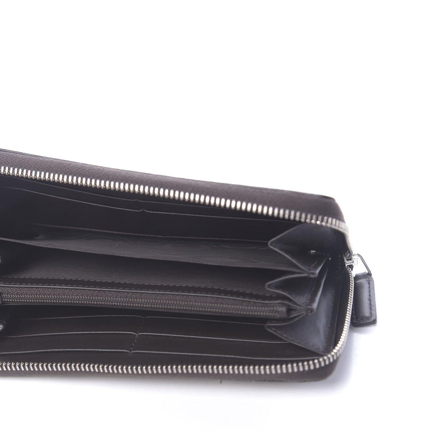 GG Supreme Monogram Web Bee Zip Around Wallet Beige Cocoa