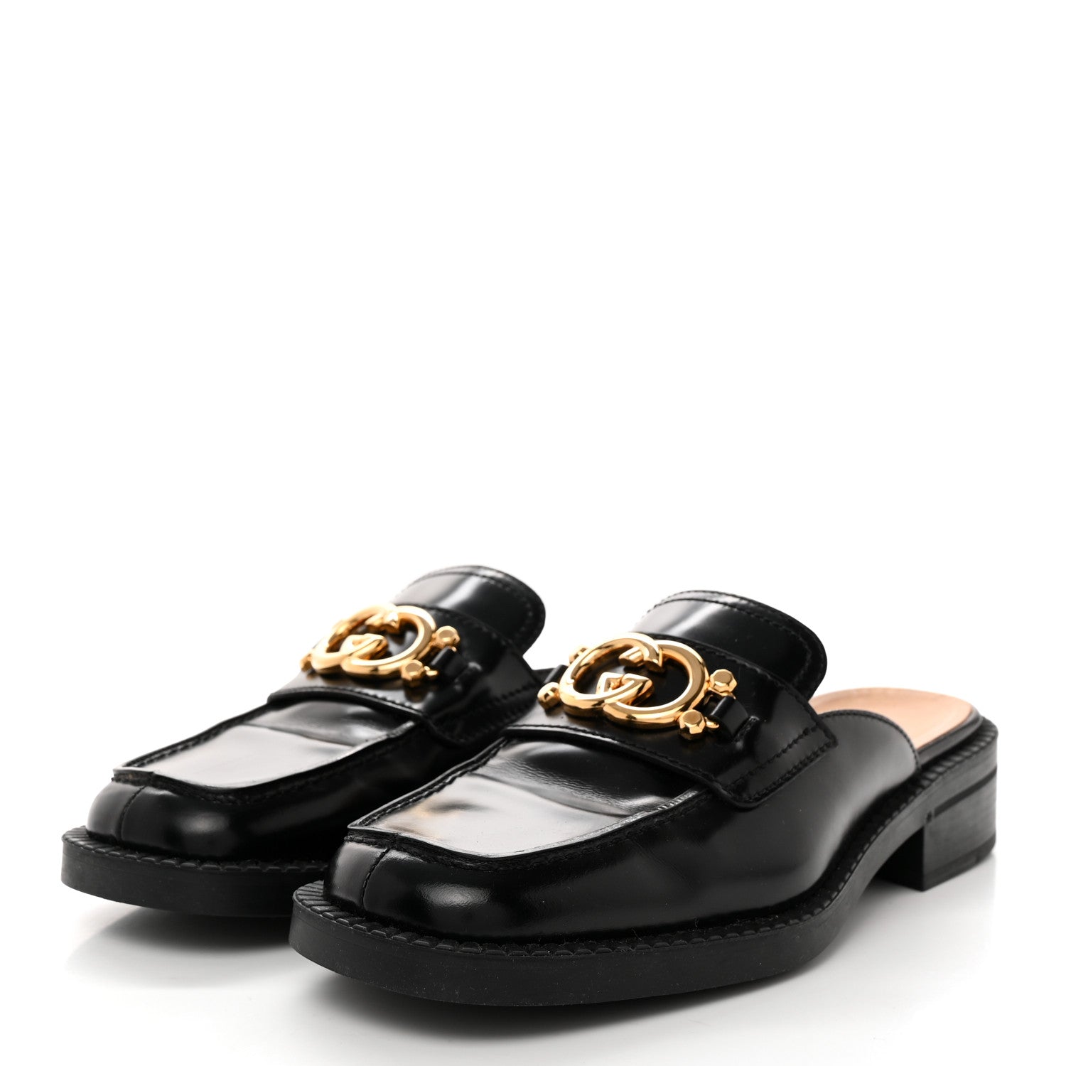 Gucci Spice Lux Womens Interlocking G Slippers 39 Black 3 of 8