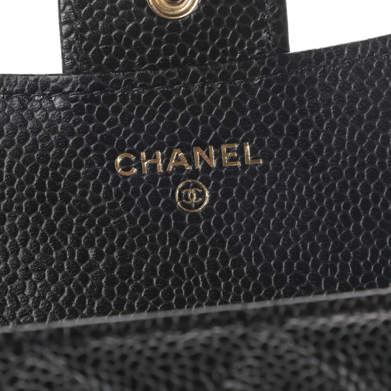 Chanel Caviar Quilted Compact Flap Wallet Black 6 of 9
