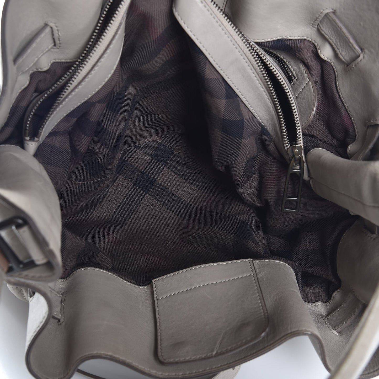 Lambskin Quilted Medium Enmore Hobo Grey