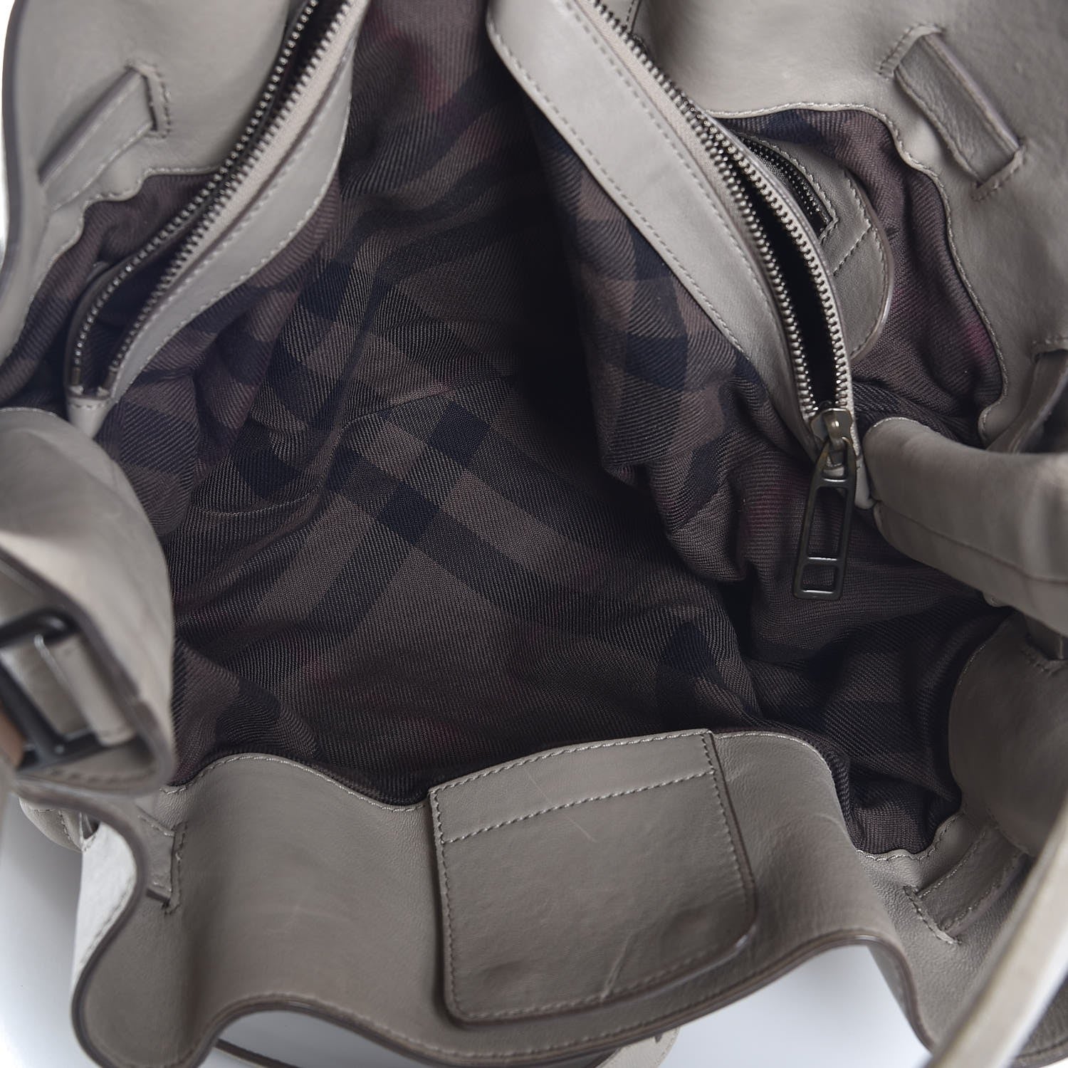 Burberry Lambskin Quilted Medium Enmore Hobo Grey 11 of 21