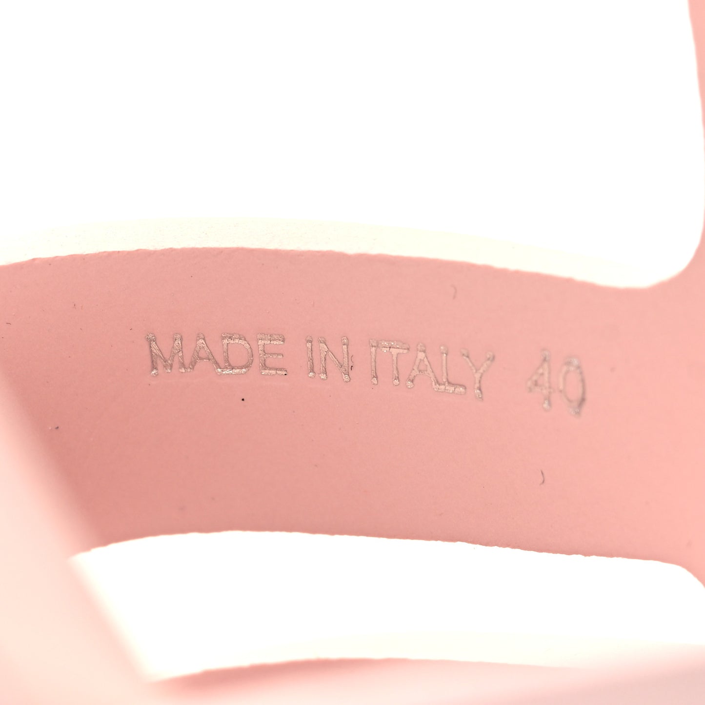 Foam Rubber Metal Triangle Logo Monolith 55mm Cage Sandals 40 Alabastro