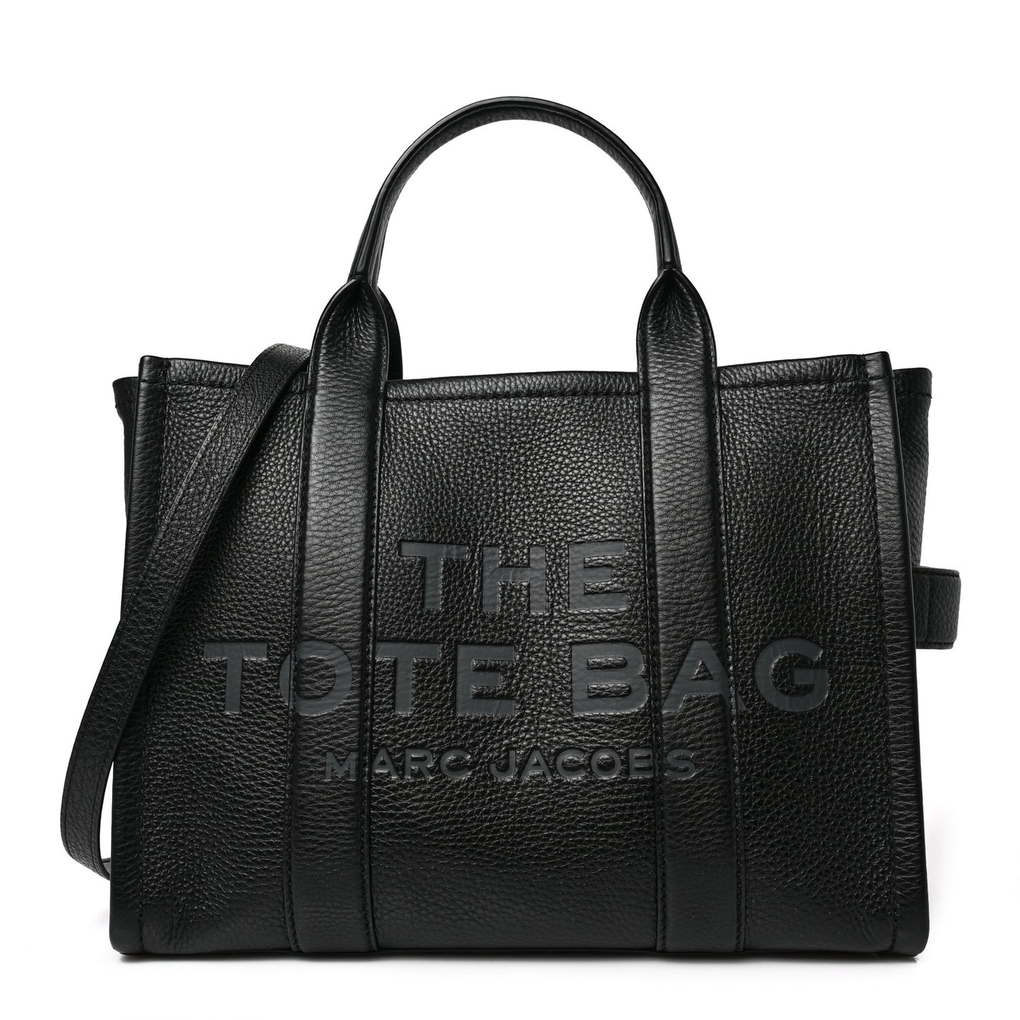 Grained Calfskin Medium The Tote Bag Black