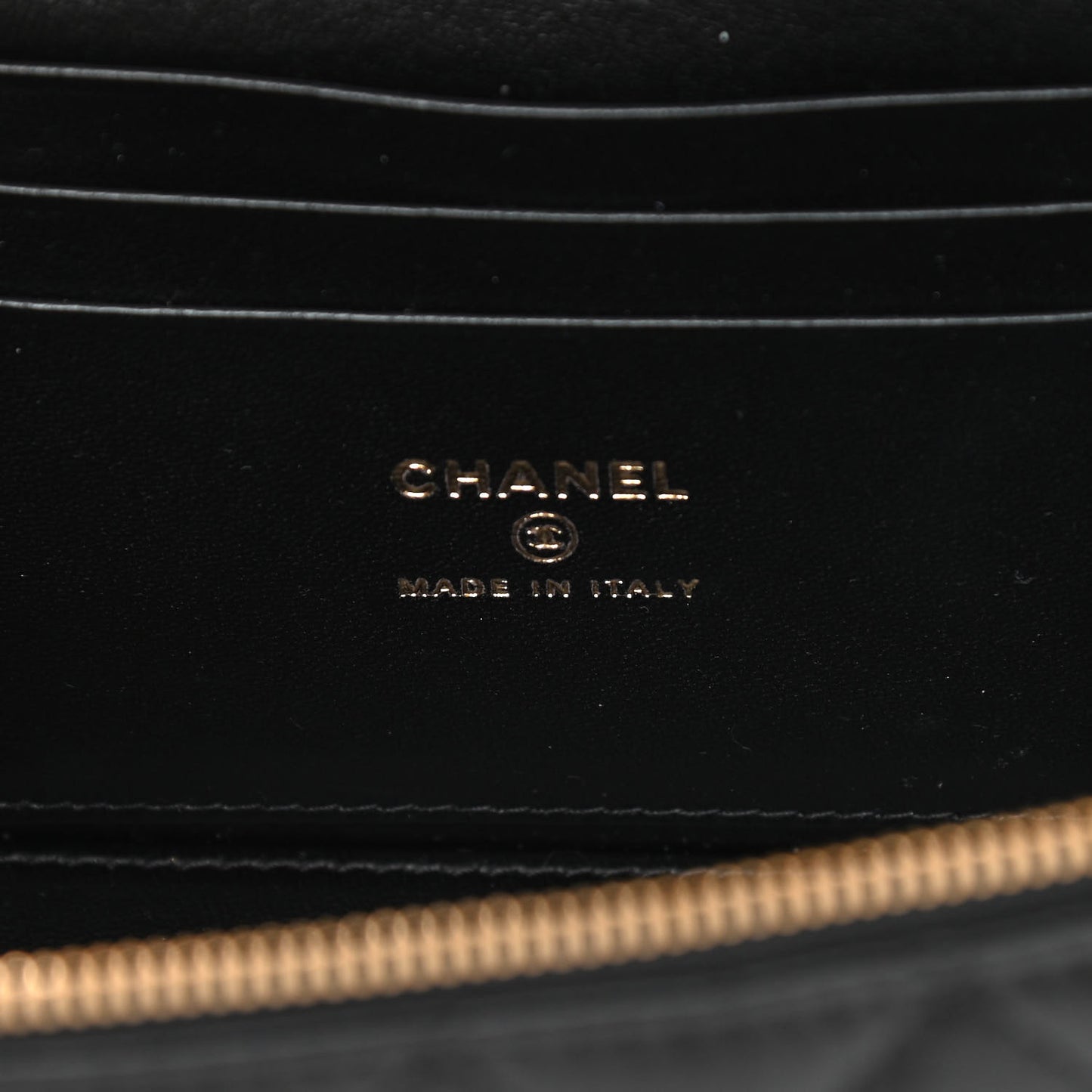 Lambskin Quilted Small Coco Vanity Case With Chain Black