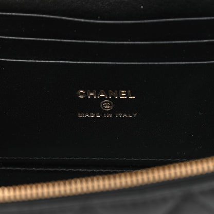 Chanel Lambskin Quilted Small Coco Vanity Case With Chain Black 6 of 12