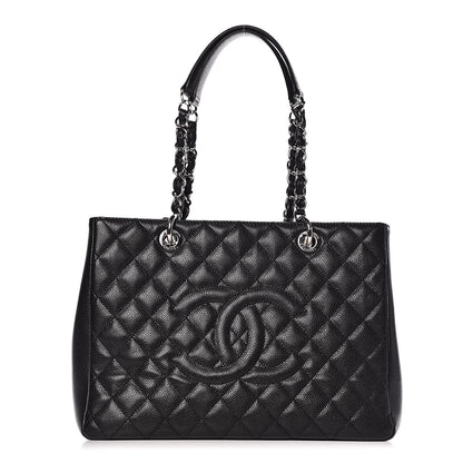 Chanel Caviar Quilted Grand Shopping Tote GST Black 1 of 9