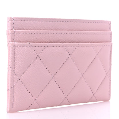 Chanel Caviar Quilted Crystal Card Holder Pink 3 of 8