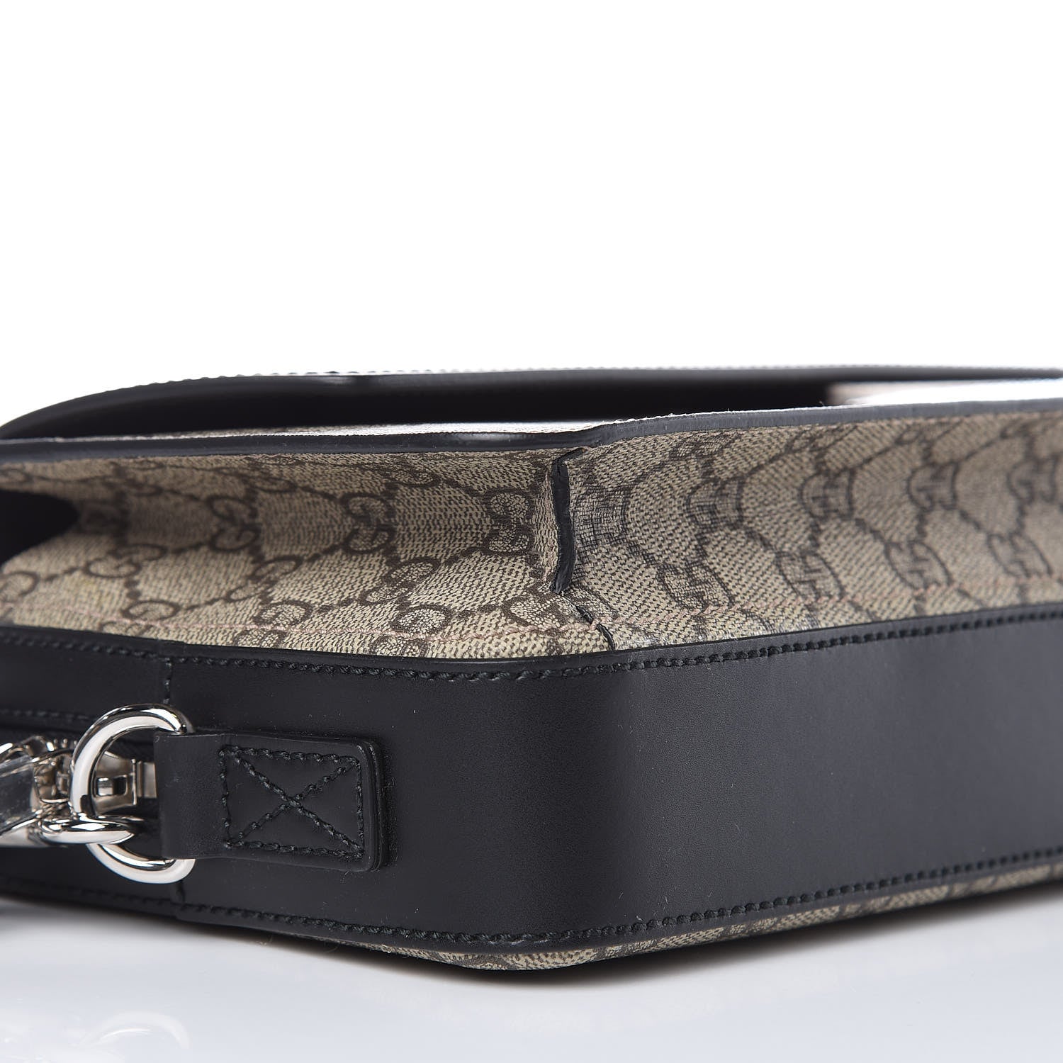 Gucci GG Supreme Monogram Mens Eden Wristlet Black 8 of 10
