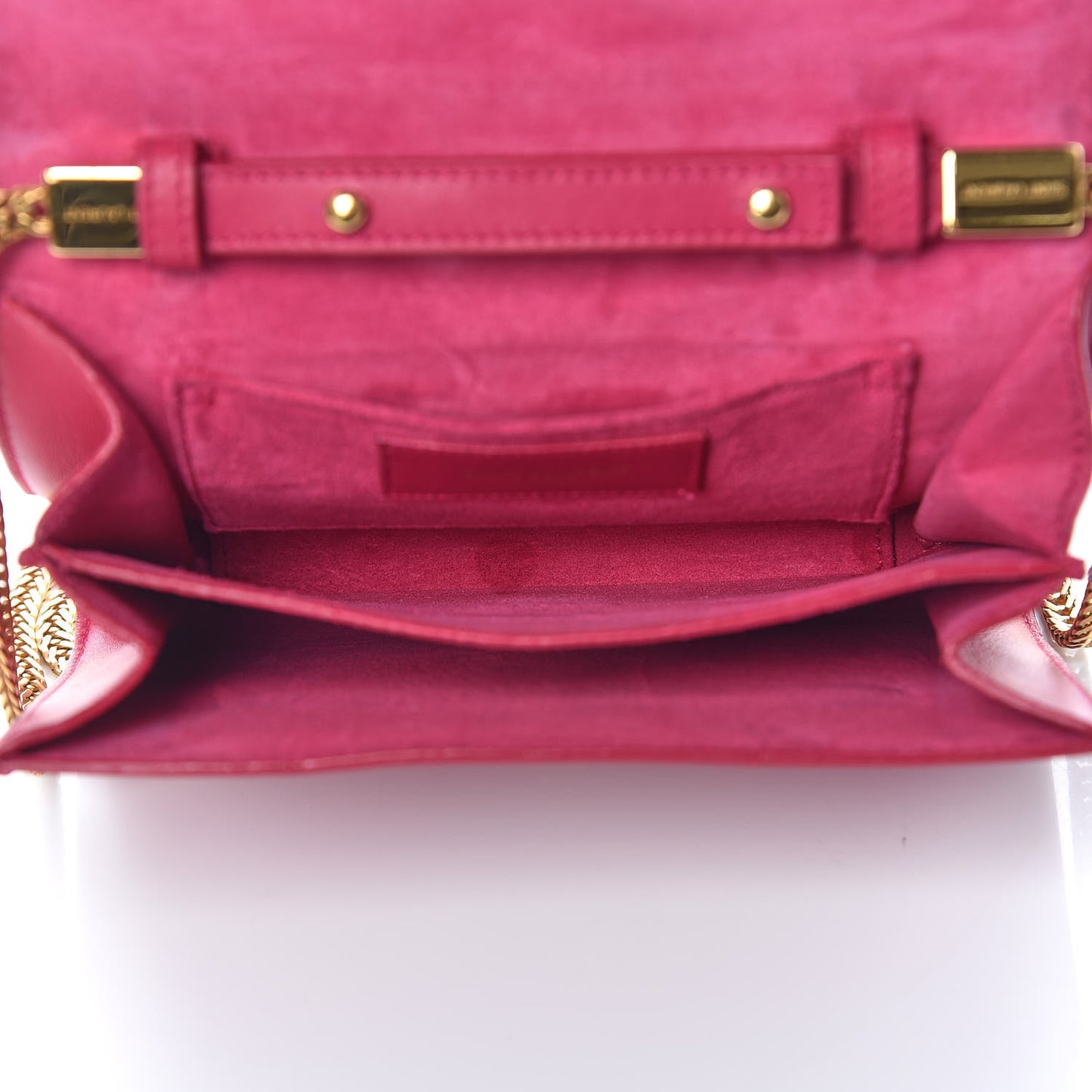 Calfskin Small Classic Y Satchel Bubblegum