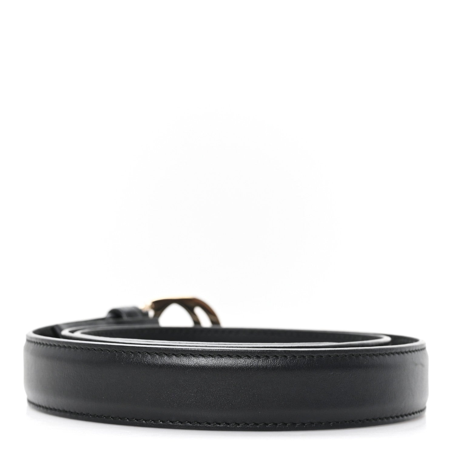 Gucci Moon Calfskin Interlocking G 25mm Belt 85 34 Black 2 of 4