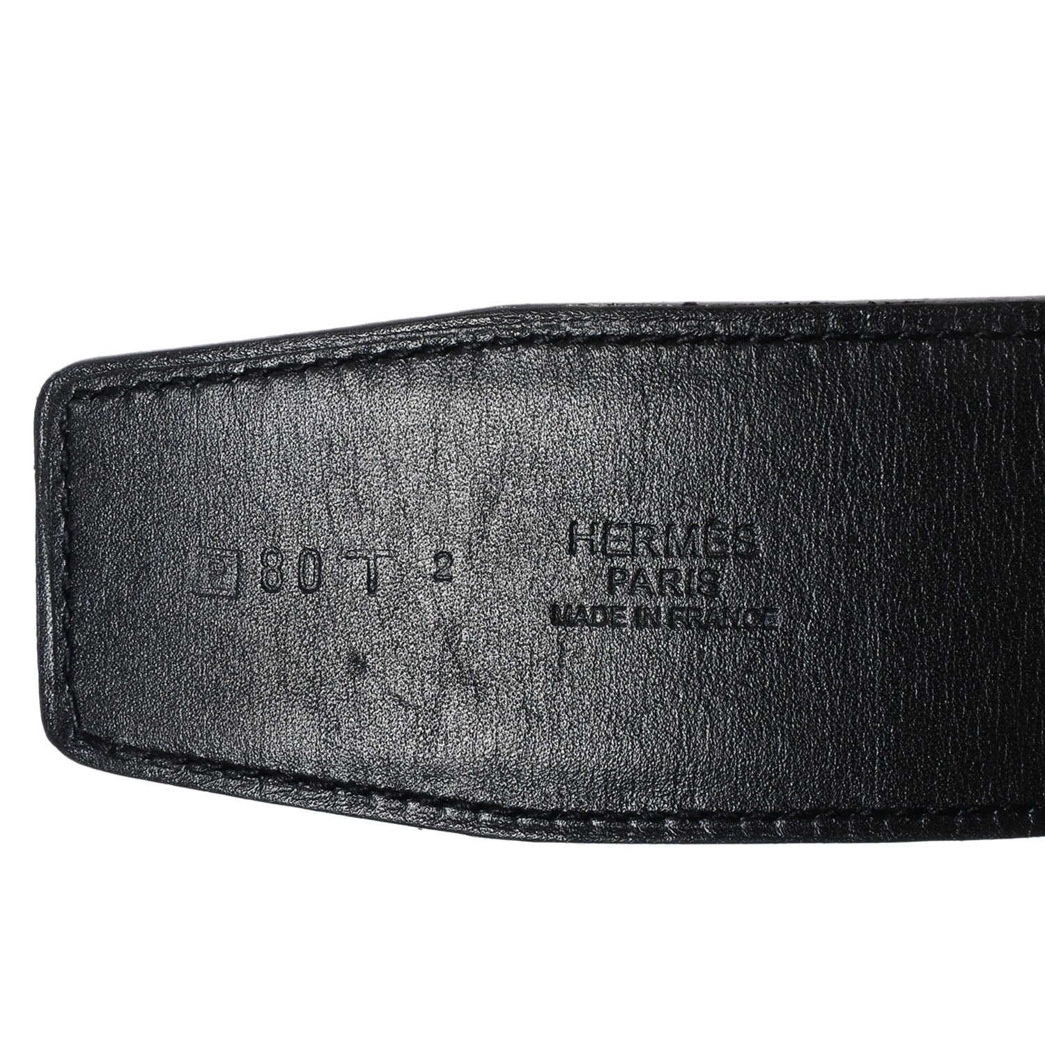 Hermes Chamonix Box Reversible 42mm Belt 80 Noir Gold 3 of 6