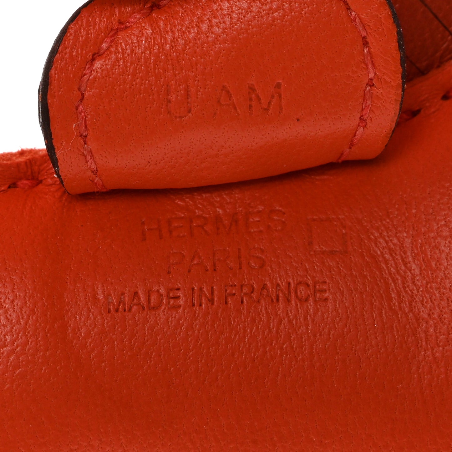 Milo Lambskin Matte Alligator Touch Grigri Rodeo Horse Bag Charm PM Orange Poppy Cornaline