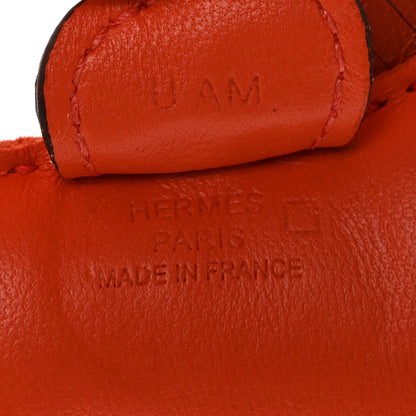 Hermes Milo Lambskin Matte Alligator Touch Grigri Rodeo Horse Bag Charm PM Orange Poppy Cornaline 3 of 5