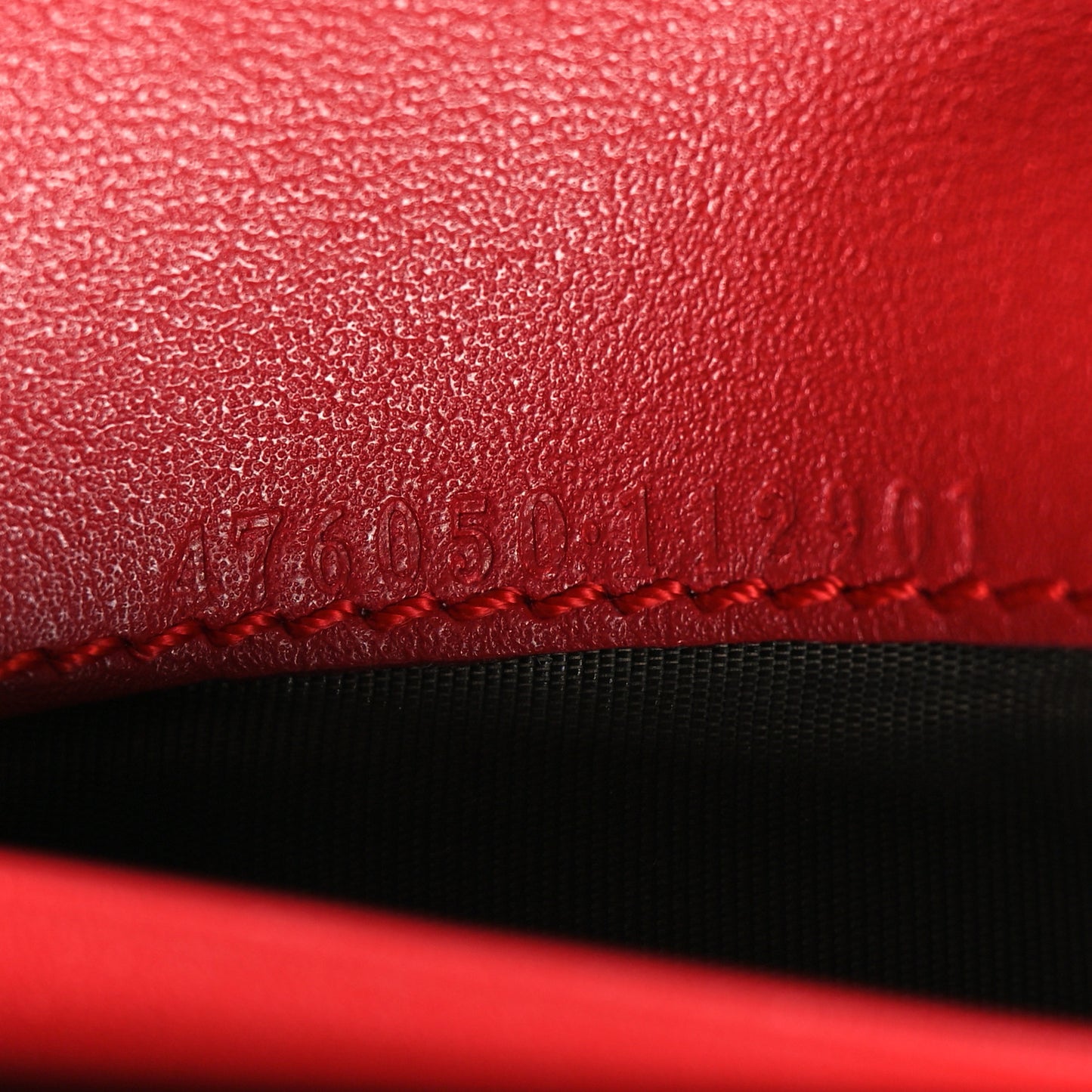 GG Supreme Monogram Cherry Embellished Card Case Wallet Hibiscus Red