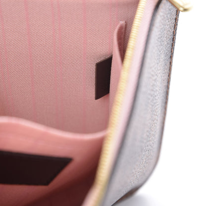 Louis Vuitton Damier Ebene Neverfull MM GM Pochette Rose Ballerine 7 of 7