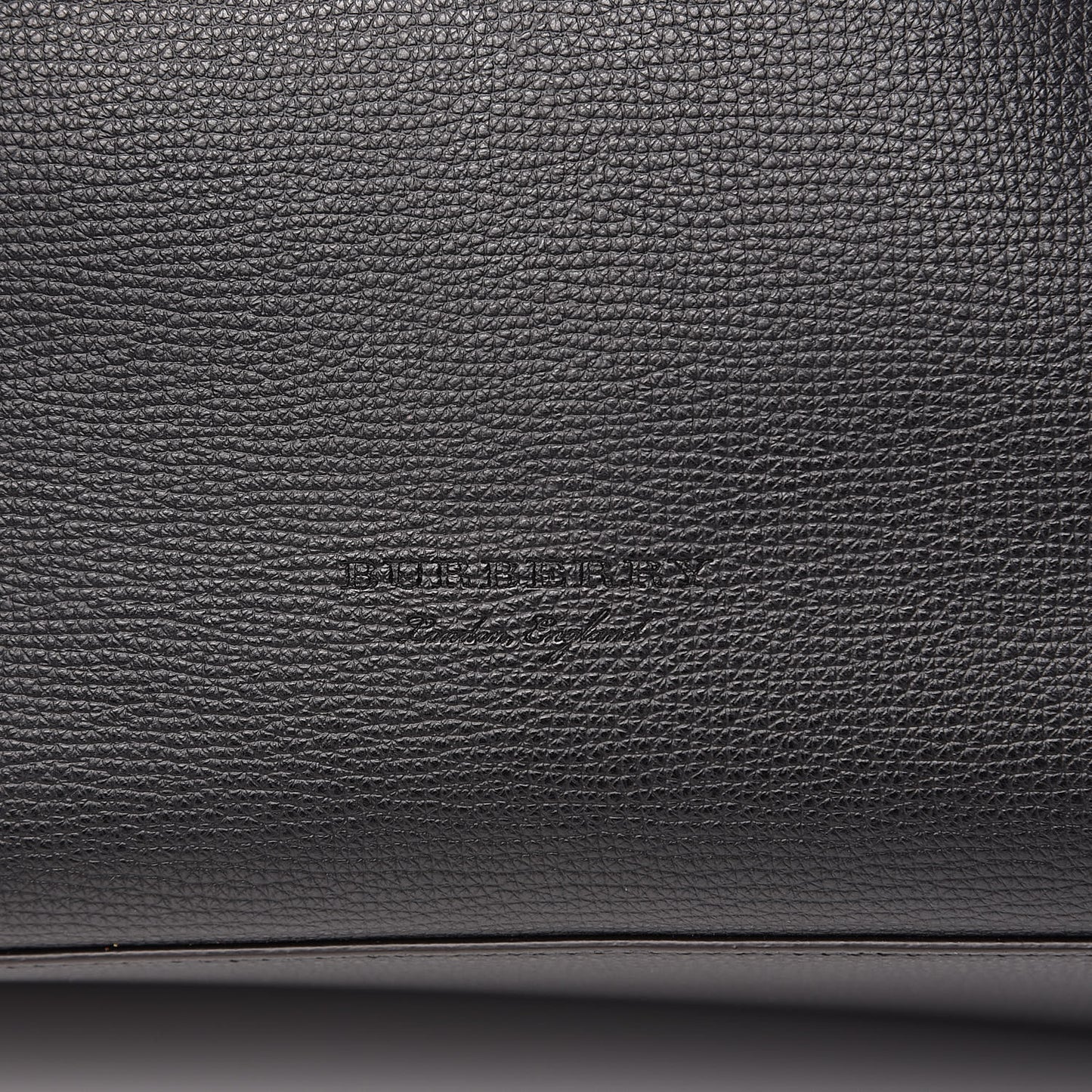 Grainy Calfskin Haymarket Check Medium Reversible Tote Black