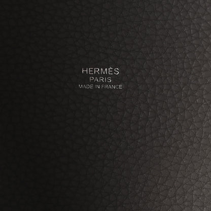 Hermes Taurillon Clemence Picotin Lock 22 MM Gris Asphalte 6 of 10