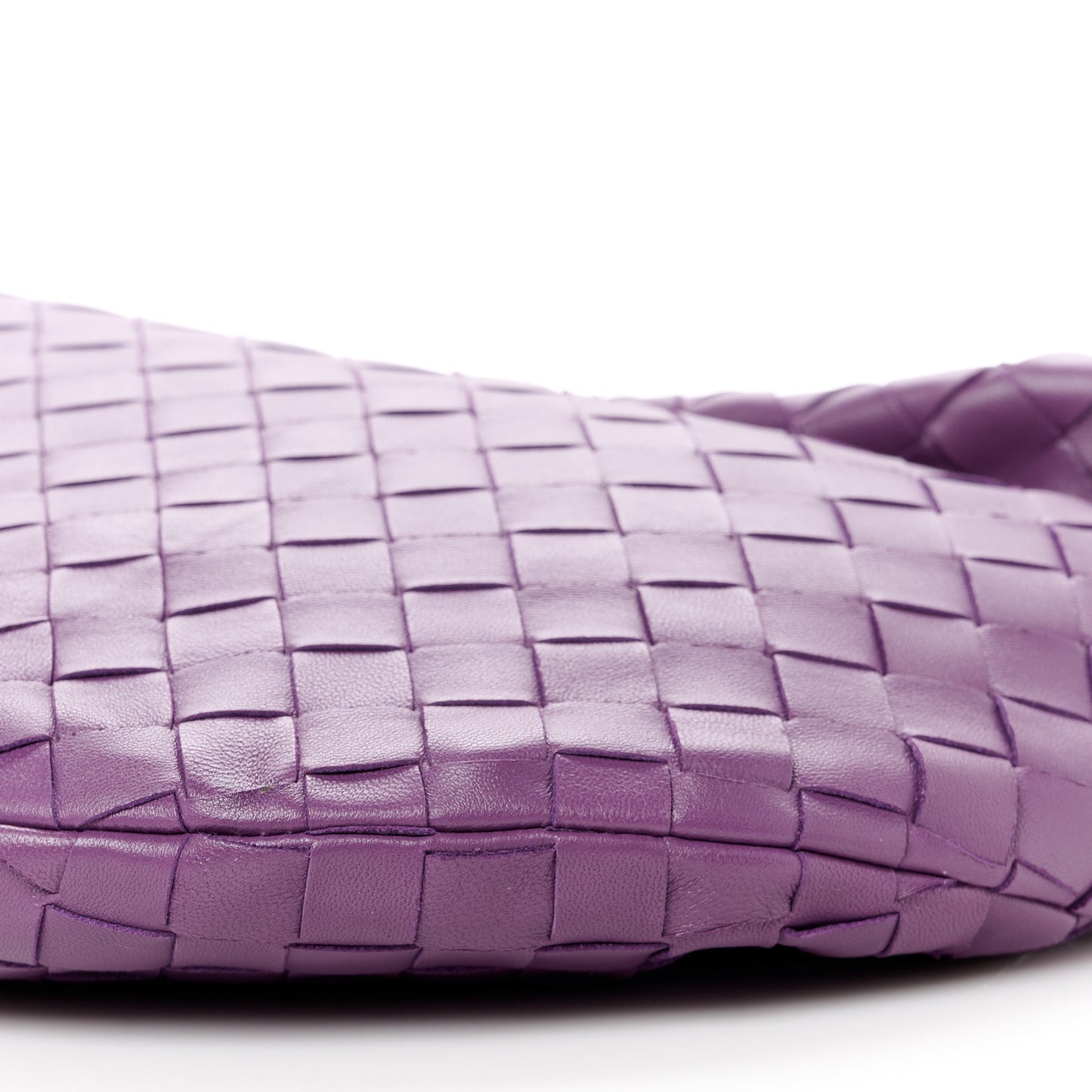 Nappa Intrecciato Teen Jodie Hobo Eggplant