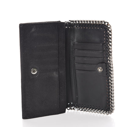 Stella McCartney Shaggy Deer Falabella Flap Wallet Black 5 of 9